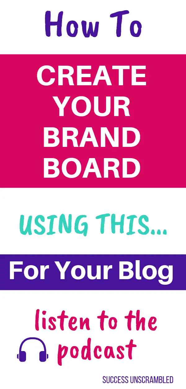 How to create your brand board using this