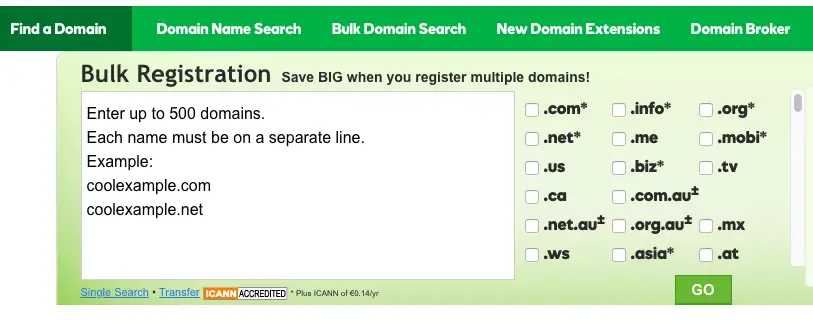 Godaddy domain bulk checker