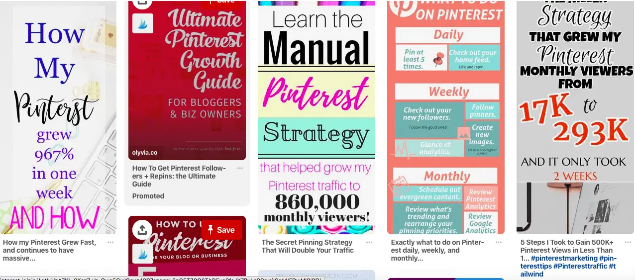 Pinterest tips search with hashtags