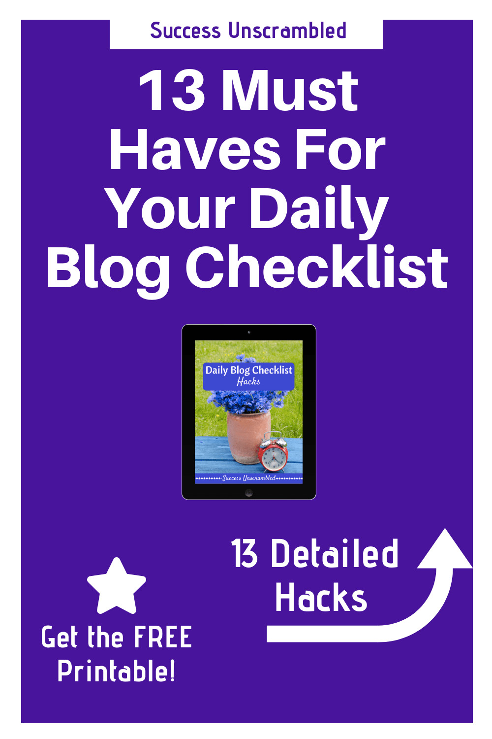 Daily Blog Checklist - 1000x1500