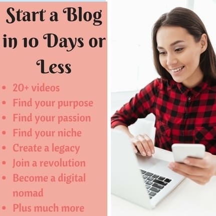 Start a blog on a budget landing