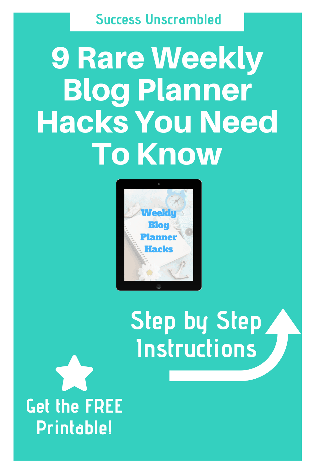 Have you been blogging for about 12 to 36 months and you seem to be going nowhere fast? Ever wished that there was a way for you to become more efficient at blogging so that you can scale your blog and business as well as quit your 9 to 5? Now you can with these clever weekly blog planner hacks that will help you save time and money. It will also help you plan for your future. #bloggingtips #blogplanner #planner #hacks
