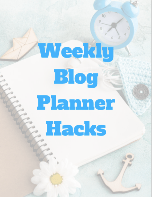 Weekly Blog Planner Hacks Cover - shot