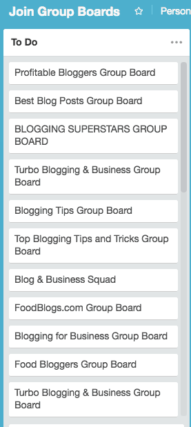 Join Group Boards - to do