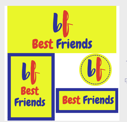 best friends logo variations