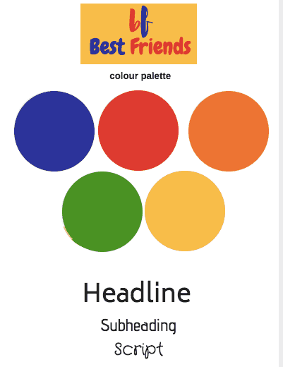 brand board of best friends