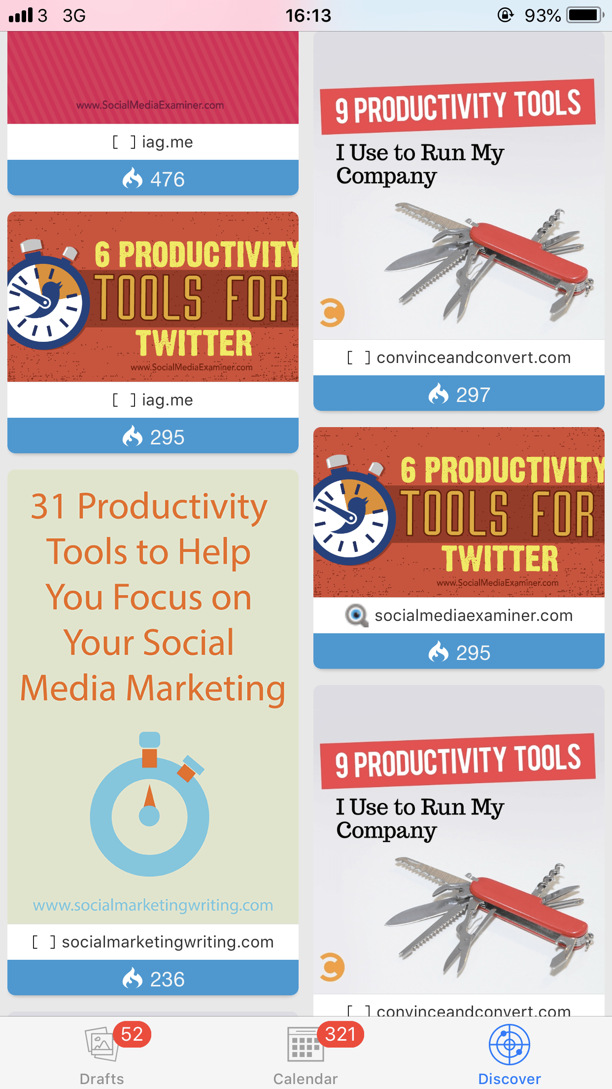 productivity tools search - Tailwind