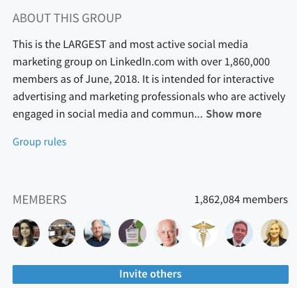 Social Media Marketing group - LI