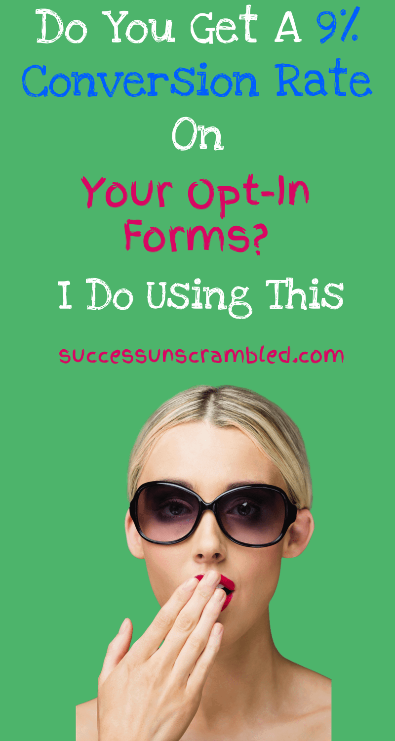 Are you struggling with conversion rates? ?Do you get a 9% conversion rate on your opt-in forms? Is there a need to improve your current conversion rates? ?Ever wanted to create high converting opt-in forms on the fly? I get 9% using this.