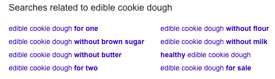 edible cookie dough LSI