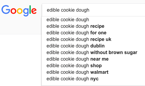 edible cookie dough suggestions