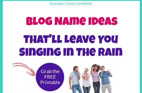 Blog Name Ideas that'll leave you singing in the rain