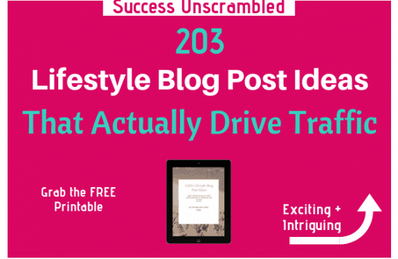 Lifestyle Blog Post Ideas