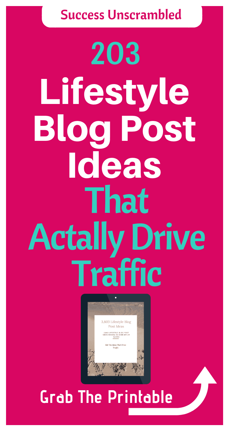 Ever found yourself stuck for the next lifestyle blog post idea? Ever wished that you had an abundance of lifestyle articles that you can use to populate your blog for the next 365 days? Well, I have great news for you. Here are over 200 lifestyle blog post ideas that are exciting, practical and intriguing that you can use to not only write your next blog post but drive amazing traffic to your blog. Grab your first batch to get started. #lifestyleblog #bloggingideas #bloggingtips