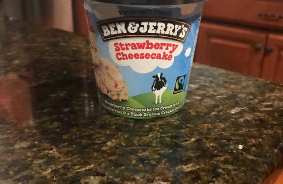 Ben and Jerry Strawberry Cheesecake