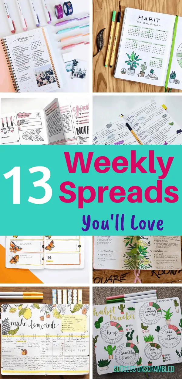 Bullet Journal Weekly Spread Layout Ideas You'll Love