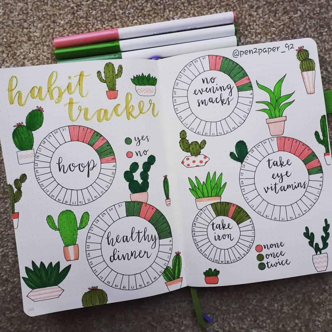 Habit Tracker - Meghan - Instagram