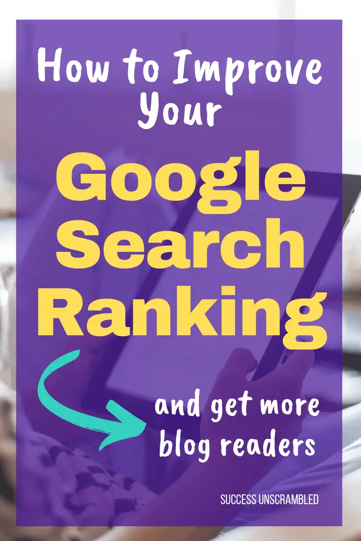 How to improve your Google search ranking