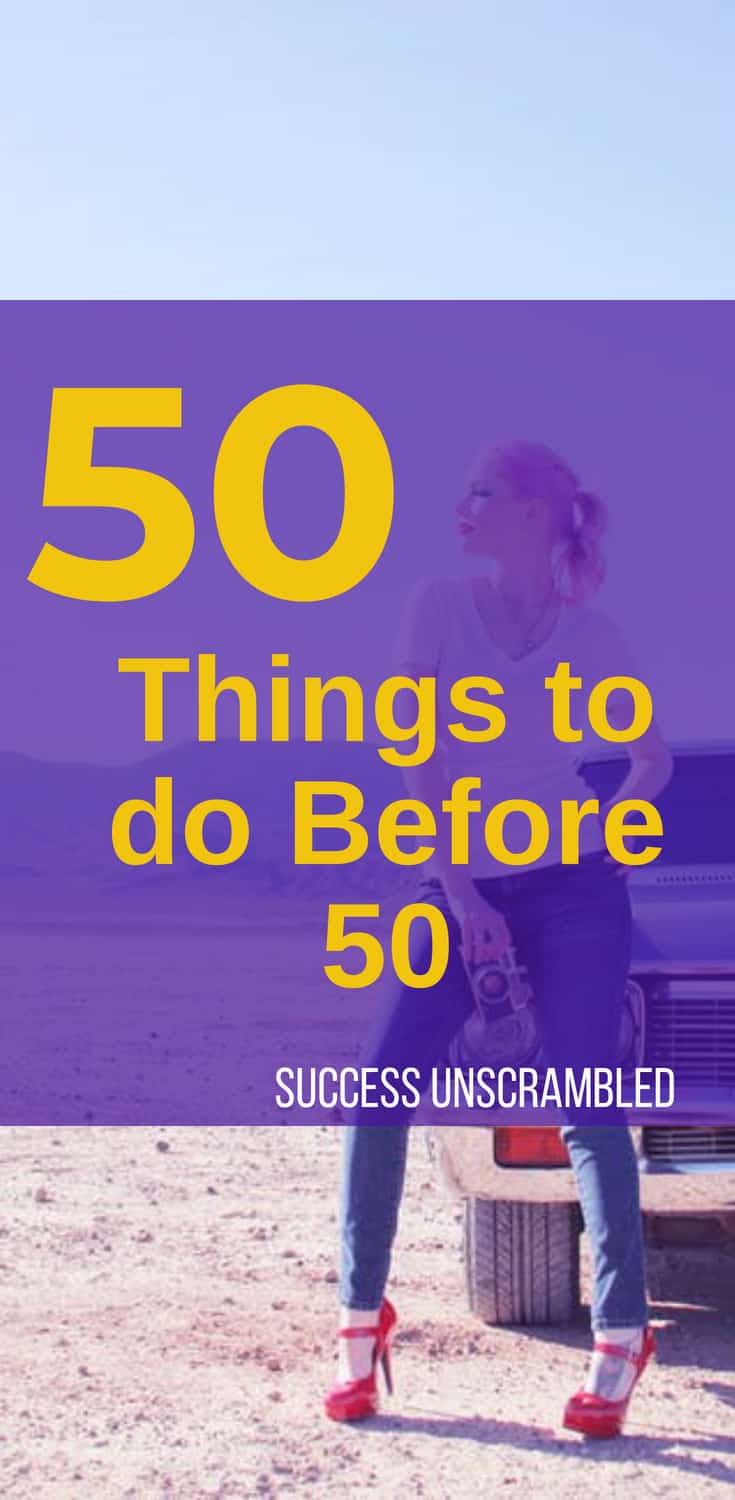 50 things to do before 50 - flat