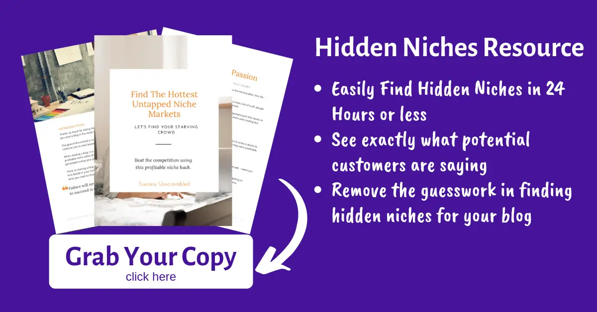 Hidden Niches Resource