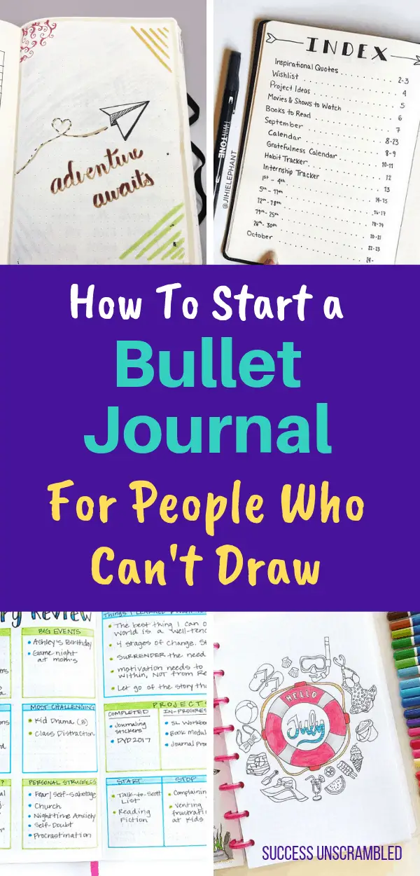 Start a bullet journal for people who can't draw