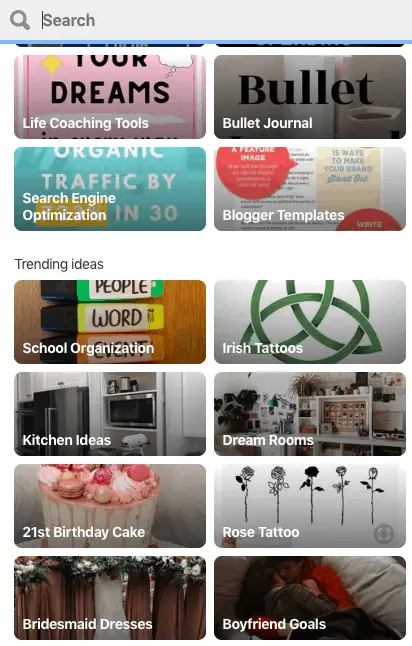 trending on Pinterest