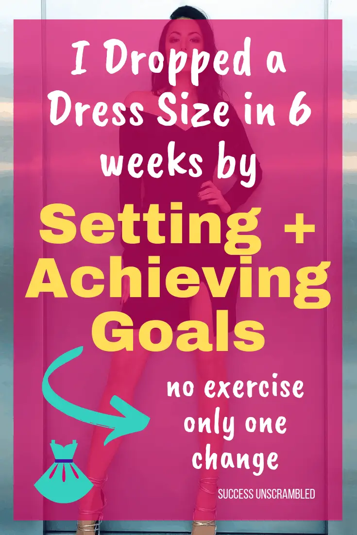I dropped a dress size in 6 weeks no exercise