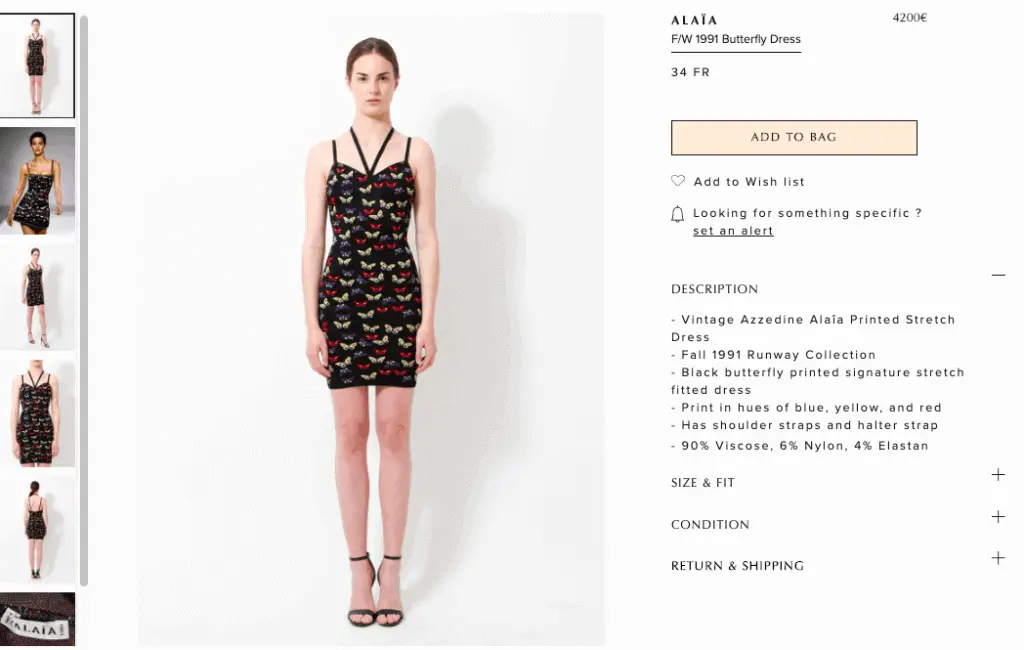 Fall 1991 Butterfly Dress