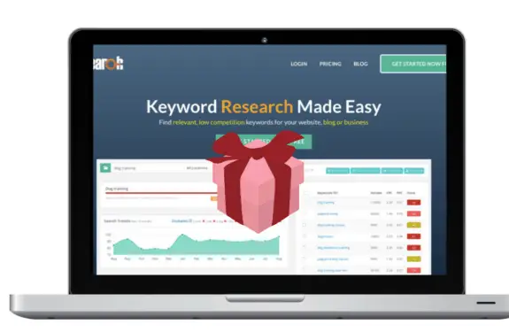 Keyword Research Made Easy on a laptop screen