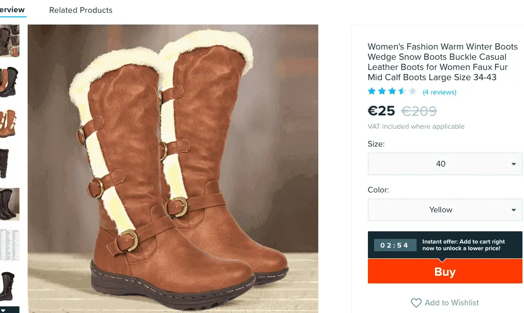 Womens Fashion Warm Winter Boots selling online