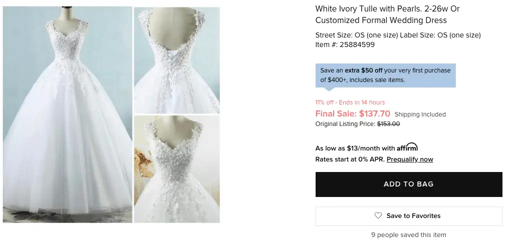 formal wedding dress - Tradesy
