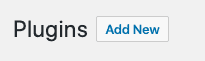 Add new plugin button