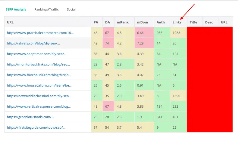 DIY SEO tools - backlink check 