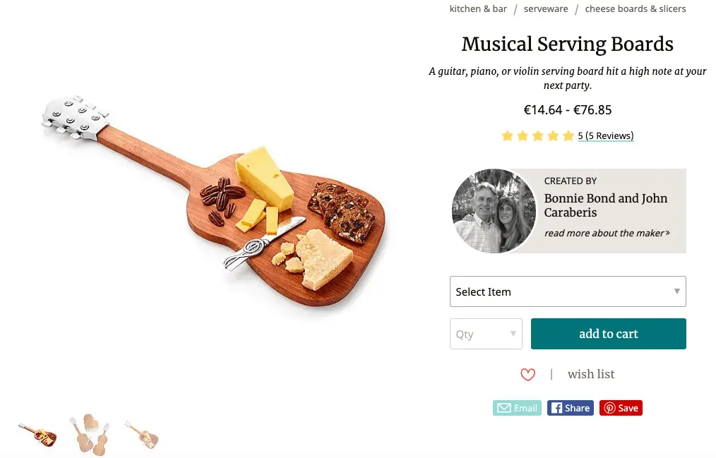 Musical serving boards - Uncommon Goods