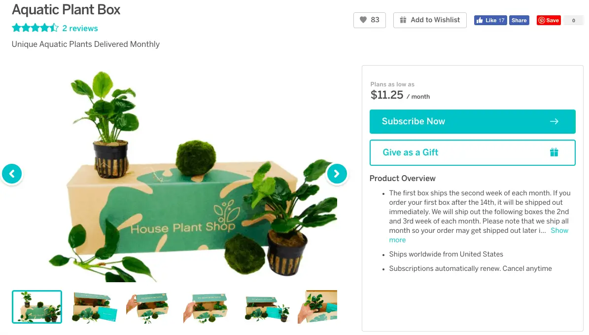 house plant subscription box - Cratejoy