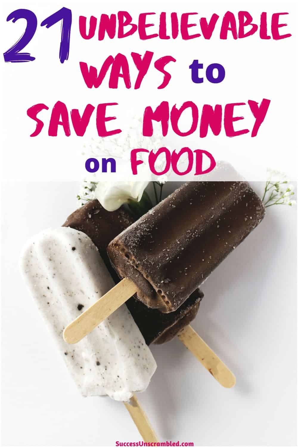 Save money of food, ice cream, chocolate, fruits, toilet paper, vegetables, buy in bulk, leftovers, freeze sliced bread - pin 1