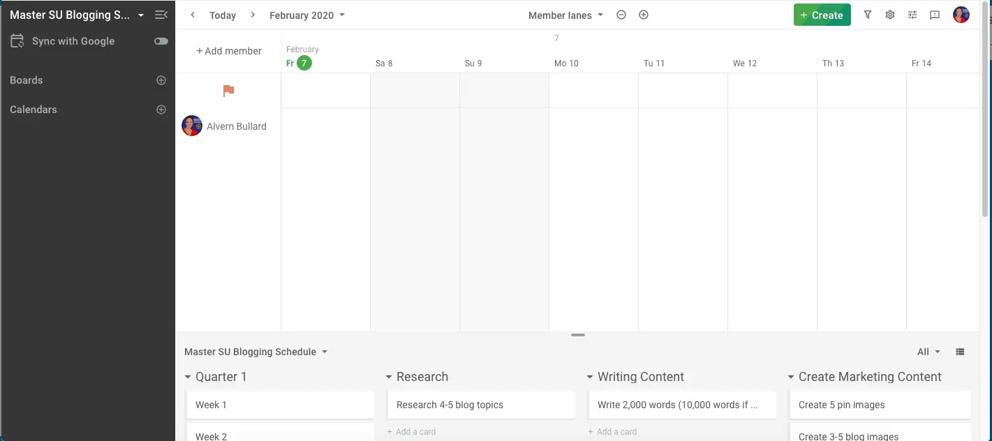 Blogging Schedule Planyway Planner