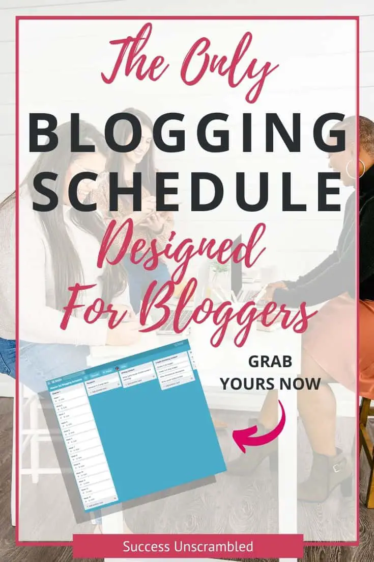 The only blogging schedule you need this year, for bloggers pin 