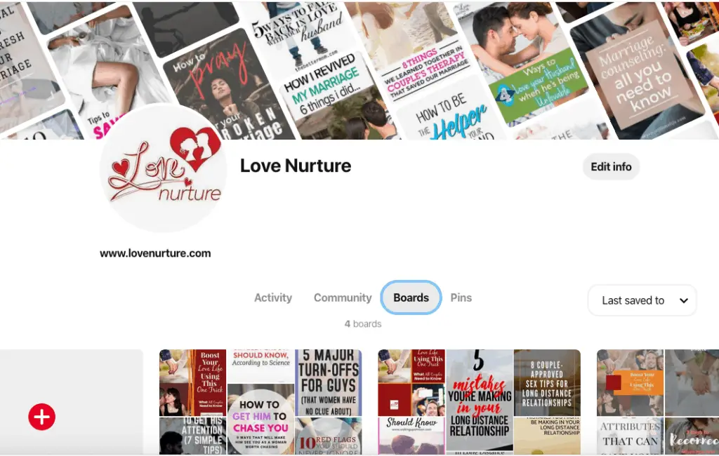 Pinterest business account tidy up