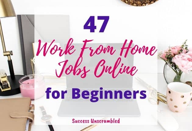 Work from home jobs for beginners, online jobs, no experience required - 630x430