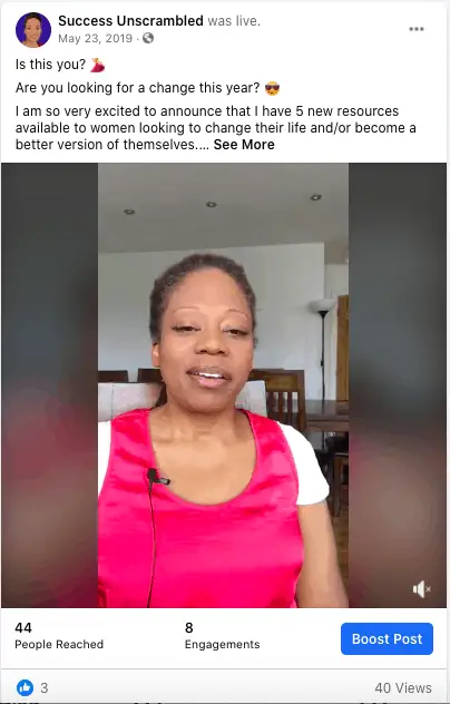 video example from Facebook