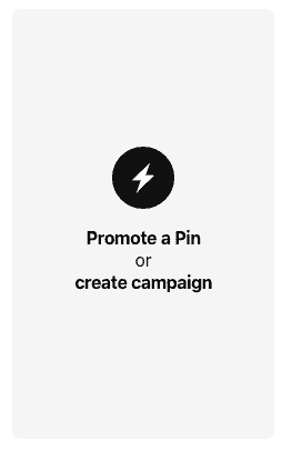 Create campaign on Pinterest