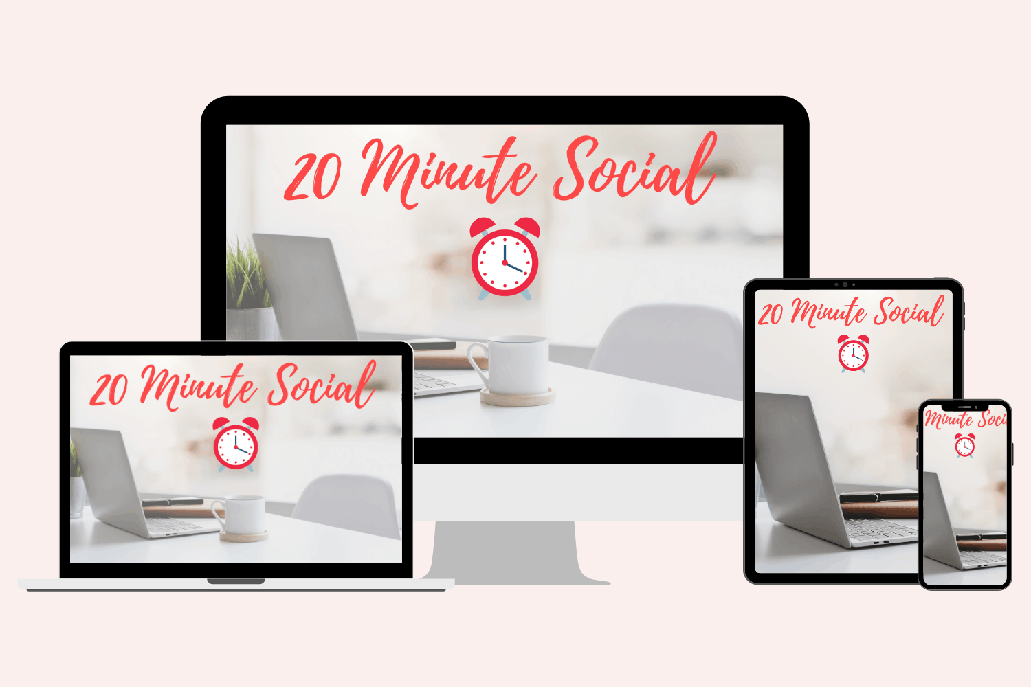 20 Minute Social Promos - Mockups - pink