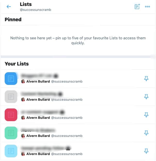 SU Twitter Lists - blur