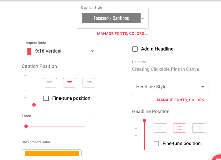 Zubtitle 9-16 video options