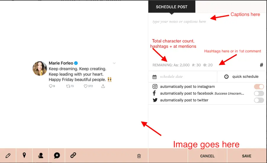 Anatomy of an Instagram Post