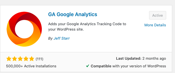 GA Google Analytics