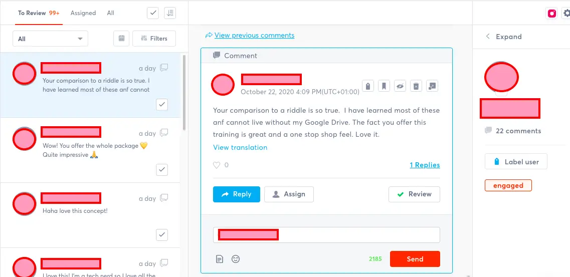 Social Inbox on Agorapulse