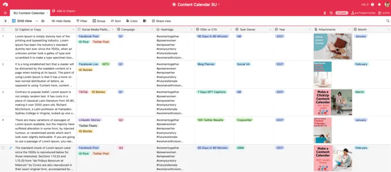 airtable calendar