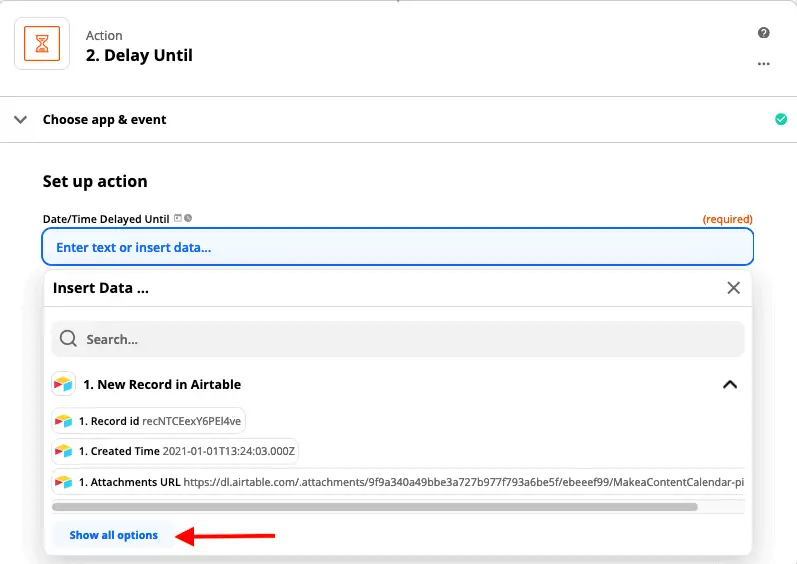 Published date and time - Airtable